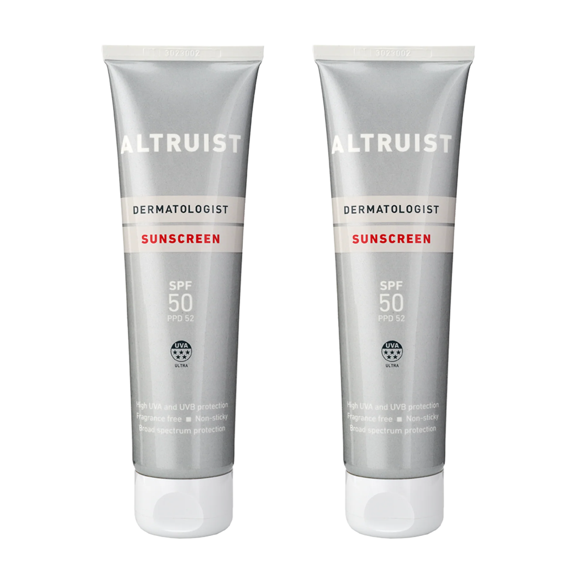 Altruist Dermatologist Sunscreen SPF50 high-UVA lotion