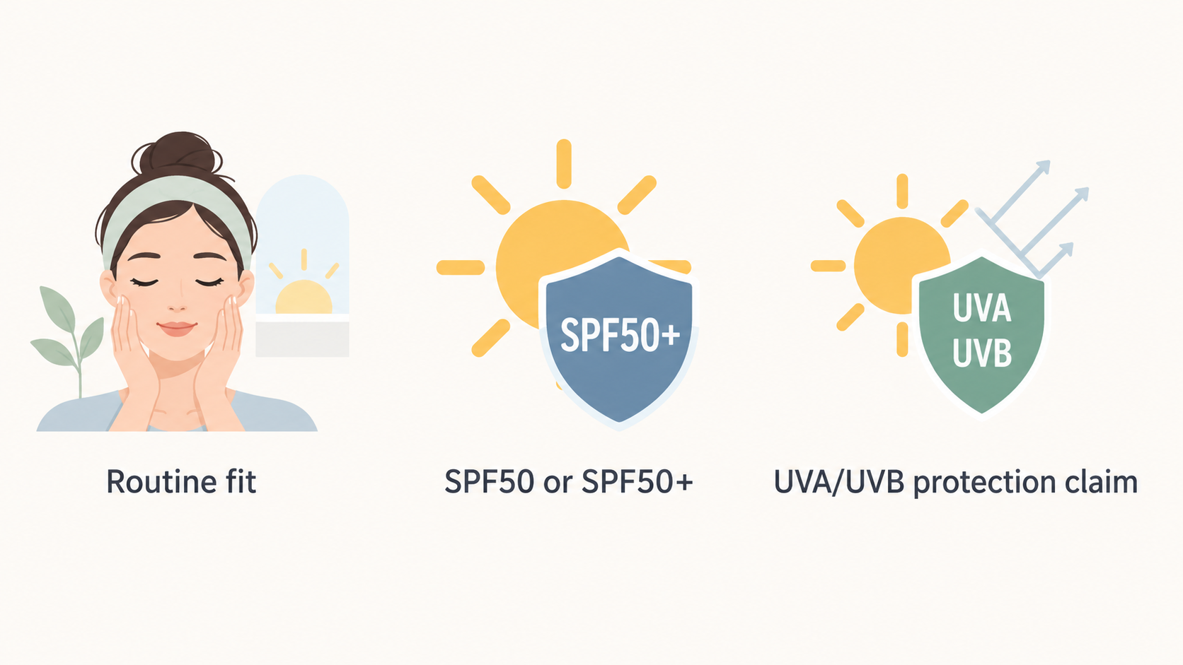 Show one row of four labeled icons for the section's four practical filters: High-protection position; Texture; Tolerance context; Value.